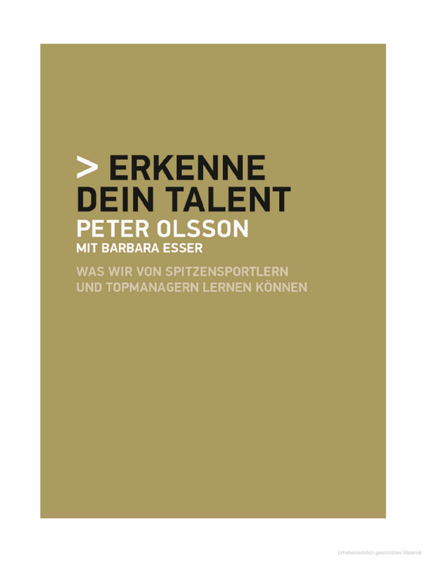 Erkenne dein Talent - Peter Olsson